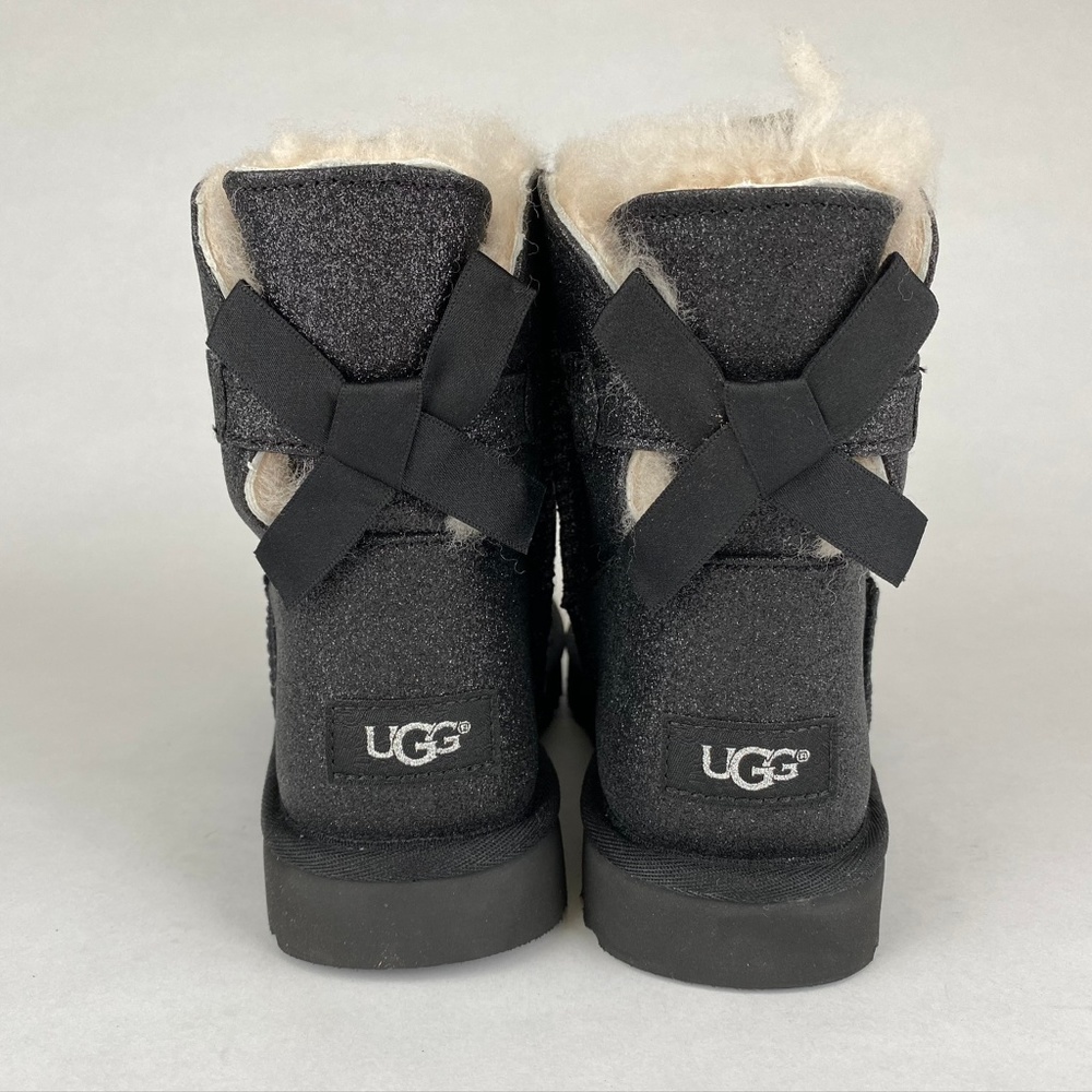 UGG Mini Bailey Bow Sparkle Genuine Shearling Boot